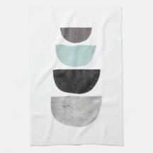 Toalha de chá geométrica do design do abstrato do