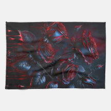 Toalha de chá Rosa mística