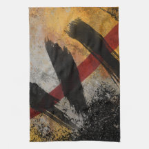 Toalha de Cozinha, A Cicatriz, Pintura Abstrata Di