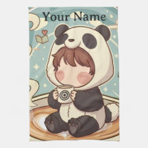 Toalha de Cozinha Absorbente Panda Brew