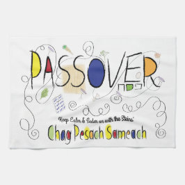 Toalha de cozinha "Chag Pesach Sameach"