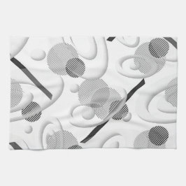 Toalha de cozinha "Cinza de Abstrato"