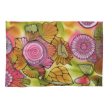 Toalha de cozinha cor-de-rosa de Swirly