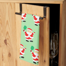 Toalha de Cozinha de Natal de Pickleball