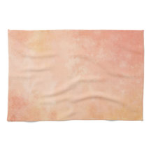 Toalha de cozinha do design da aguarela do pêssego