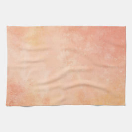 Toalha de cozinha do design da aguarela do pêssego