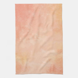 Toalha de cozinha do design da aguarela do pêssego