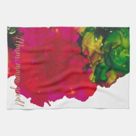 Toalha de cozinha "Flor Magenta"