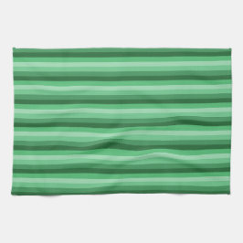 Toalha de Cozinha Listrada Verde