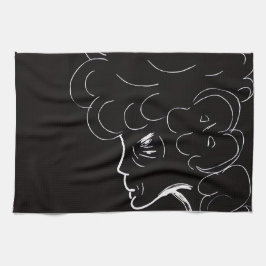 Toalha de Cozinha para Senhora Idosa Elegante