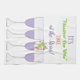 Toalha de cozinha "Passover o Vinho"