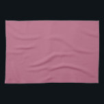 Toalha de cozinha rosa mave sólida<br><div class="desc">Toalha de cozinha com um fundo Mauve Pink sólido pronto para você usar como está ou personalizar com suas próprias imagens ou texto.</div>