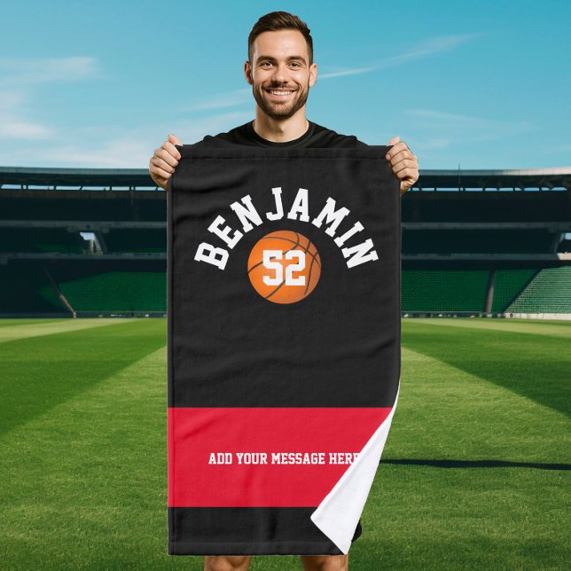 Toalha de esporte de basquete, toalha de banho de  (Criador carregado)