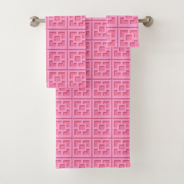 Toalha de Estrelha Rosa Retroativa (Insitu)