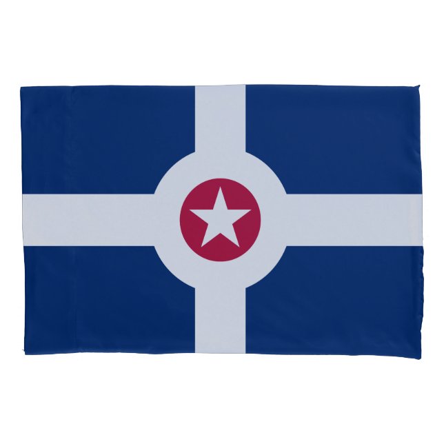 Toalha de fronha da bandeira de Indianapolis, Indi (Frente)