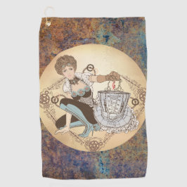 Toalha de Golfe do Disco Steampunk