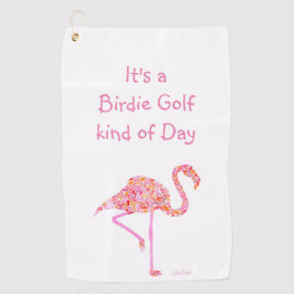 Toalha de Golfe Flamingo Personalizada