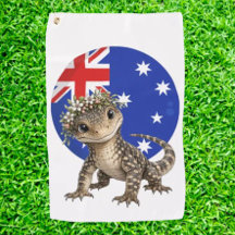 Toalha de Golfe Goanna Um Pequeno Pedaço da Austrá