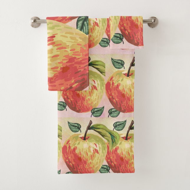 Toalha de Maçã em Vermelho e Verde (Insitu)