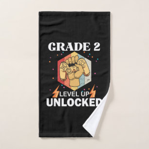 Toalha De Mão 2nd Grade Unlocked Level Up Back To School First