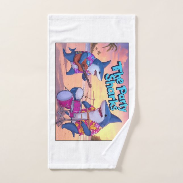 Toalha De Mão A Banda de Tubarões da Parte (Toalha de mão)