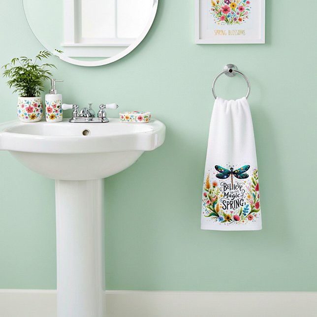 Toalha De Mão A Magia do Primavera floral (Criador carregado)
