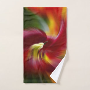 Toalha De Mão Abstrato Art Daylily no Esplendor