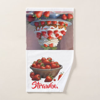Toalha De Mão AI Strawberries Hand/Kitchen Towel
