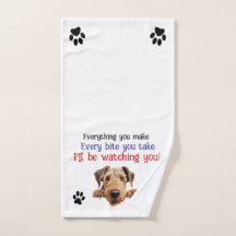 Airedale Kitchen Towel, Estarei te observando