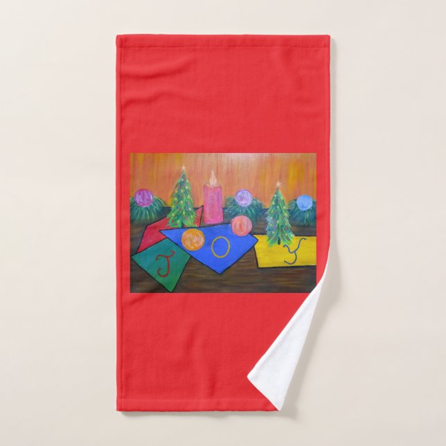 Toalha De Mão Alegria de Natal  (Toalha de mão)