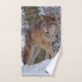 Toalha De Mão Alfa mongol na neve