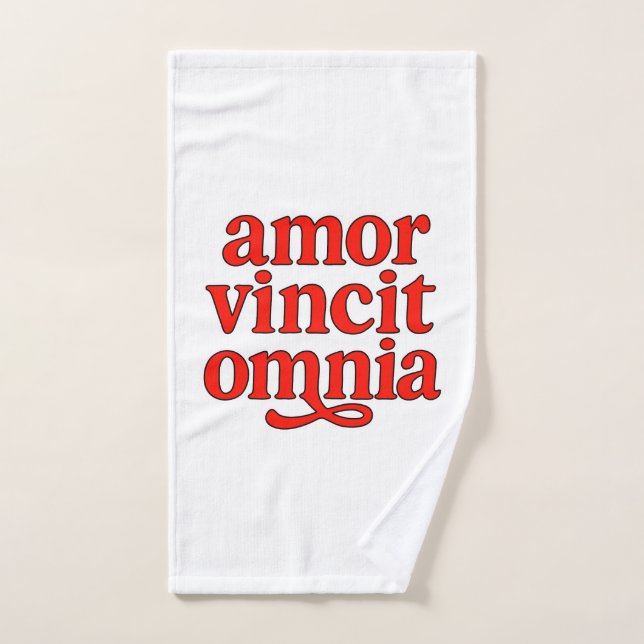 Toalha De Mão Amor vincit omnia (Toalha de mão)