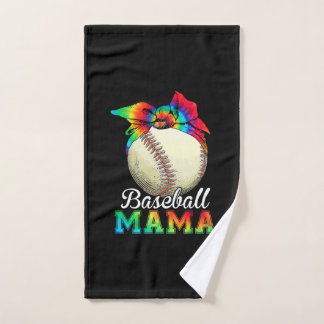 Toalha De Mão Aniversário da Mãe Arte Beisebol