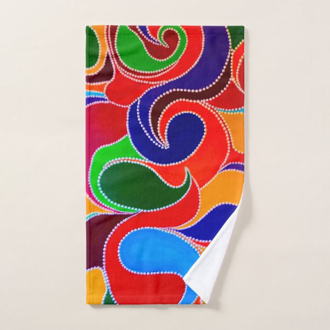 Toalha De Mão Arco Arco-Íris do Dreamtime australiano aborrecido (Toalha de mão)