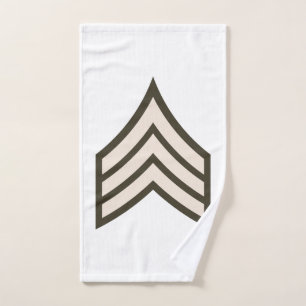 Toalha De Mão Army Sergeant rank