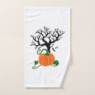 Toalha De Mão Árvore de Halloween Camisas de Outono Suéter de Ha