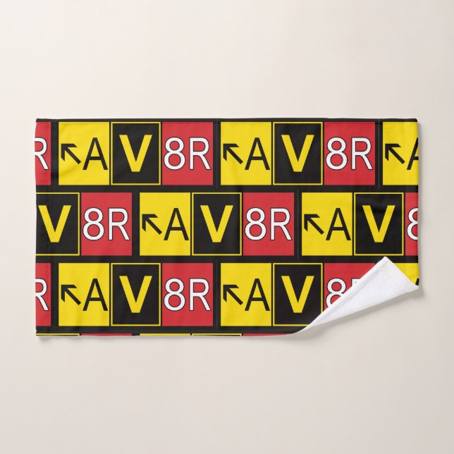 Toalha De Mão Aviador - AV8R (Toalha de mão)
