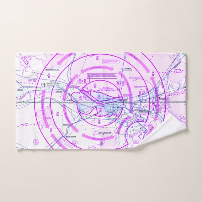 Toalha De Mão Aviation chart (Toalha de mão)