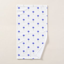 toalha de mão azul do cornflower
