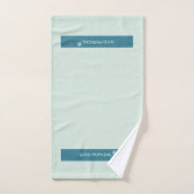Azul Menta Moderno "Bom Dia" Minimalista