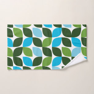 Toalha De Mão Azul, verde, legal, moda, abstrato da natureza mod