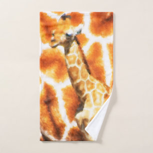 Toalha De Mão Baby Giraffe
