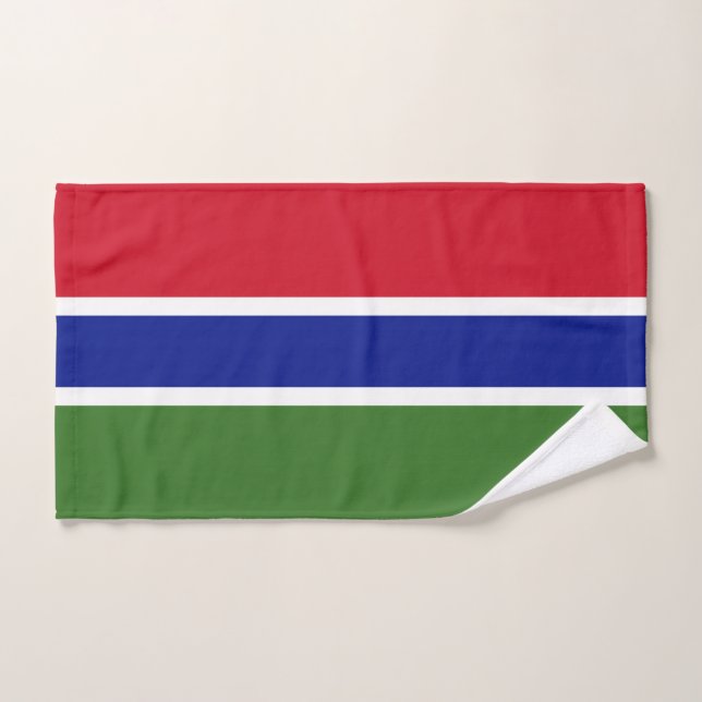 Toalha De Mão Bandeira da Gâmbia (Toalha de mão)