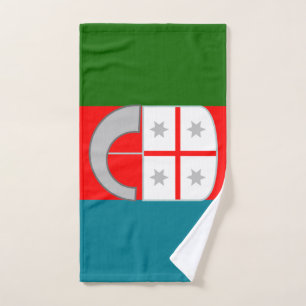 Toalha De Mão bandeira da Ligúria (região italiana)