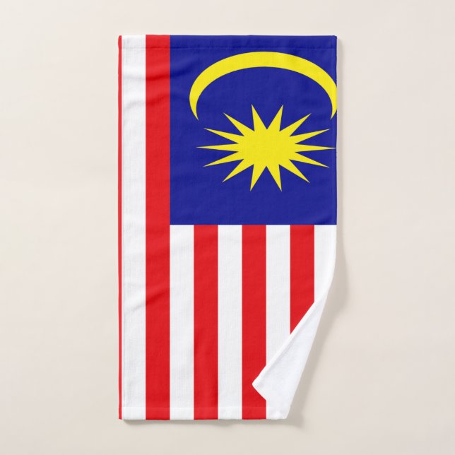 Toalha De Mão Bandeira da Malásia (Toalha de mão)