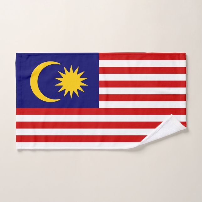 Toalha De Mão Bandeira da Malásia (Toalha de mão)