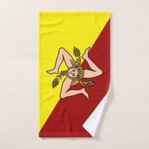 Toalha De Mão bandeira da Sicília (região italiana)