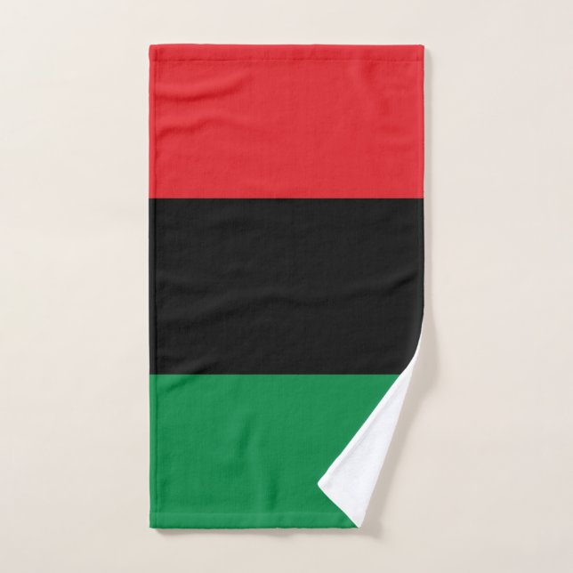 Toalha De Mão Bandeira da UNIA Pan-Africana (Toalha de mão)