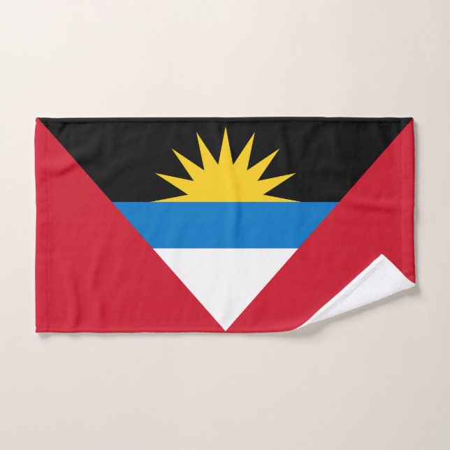 Toalha De Mão Bandeira de Antígua e Barbuda (Toalha de mão)