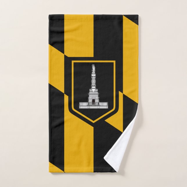 Toalha De Mão Bandeira de Baltimore, Maryland Hand Towel (Toalha de mão)